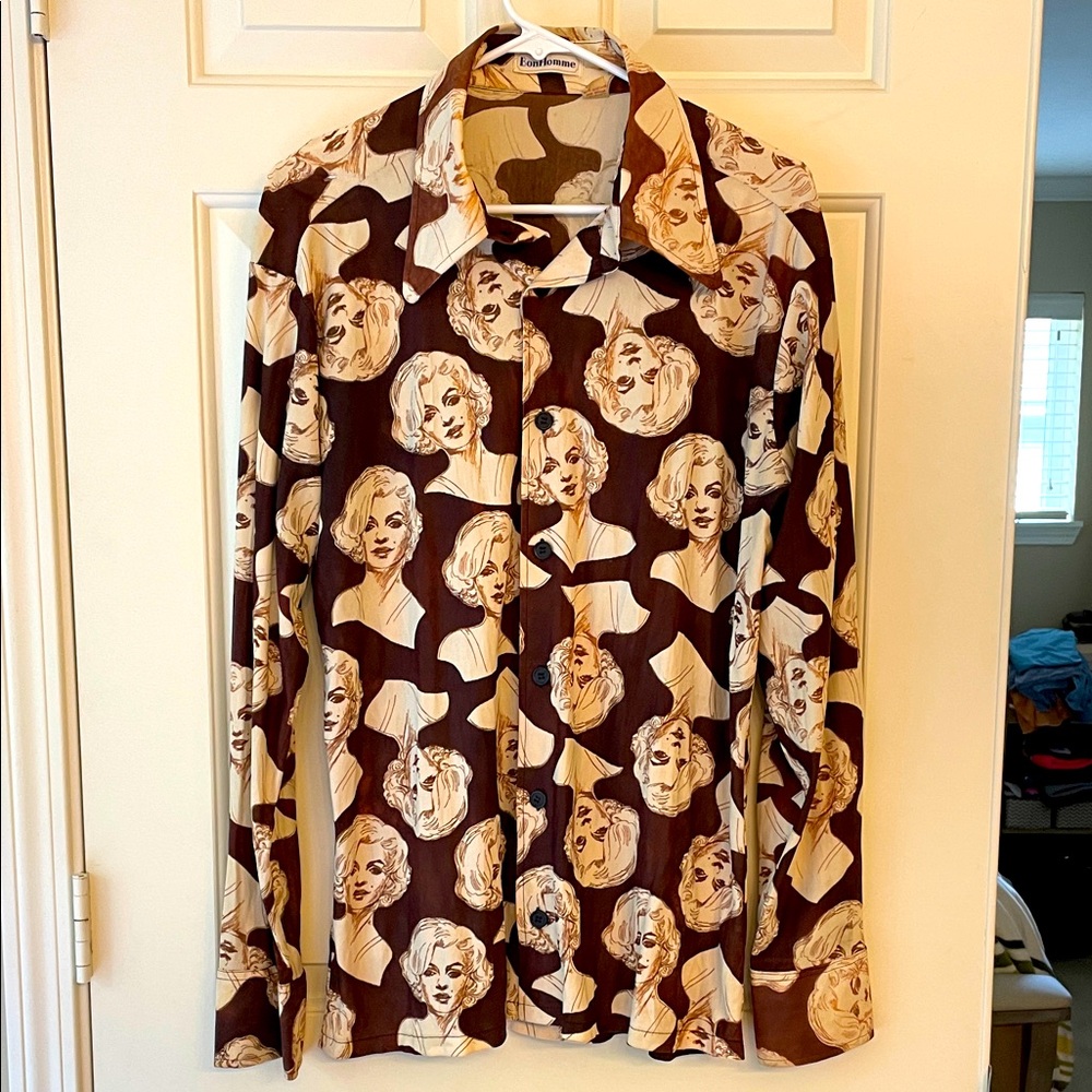 Bon Homme vintage Marilyn Monroe button down shirt XL